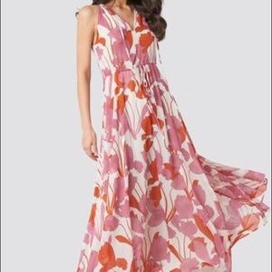 Mango Luzia Maxi Dress Sz 2